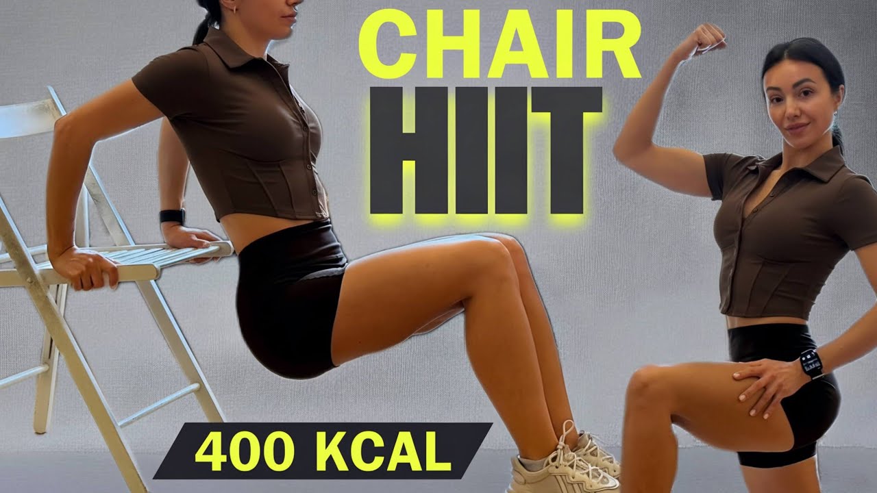 Chair HIIT Workout 40 MIN 🔥 Burn 400 Calories | Low Impact Fat Burn