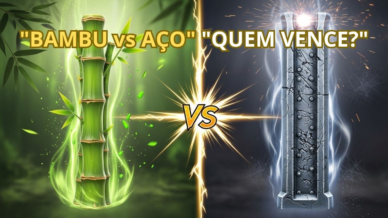 BAMBU  vs  AÇO:   A BATALHA QUE VAI TE SURPREENDER  (CURIOSIDADES)