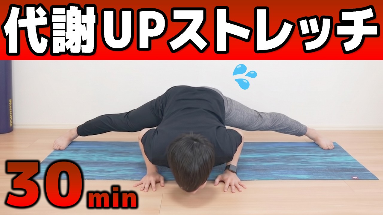 【自粛中にやる！】30分で脂肪燃焼できる痩せストレッチ【+骨盤矯正/筋トレ/マッサージで運動不足を解消】