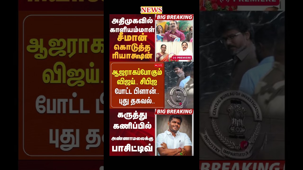 Daily political news update | #admk #bjp #modi #annamalai #seeman #ntk #breakingnews #election