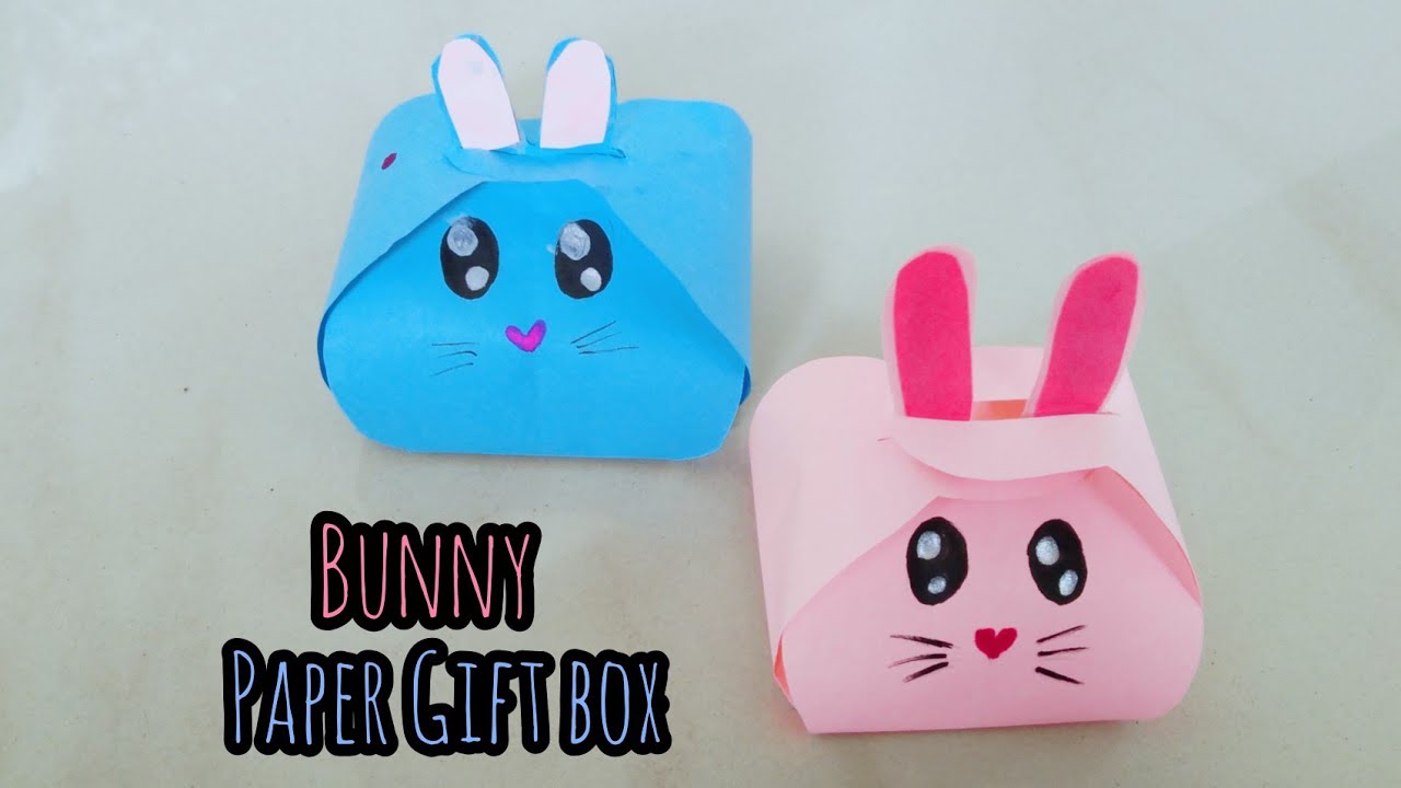 DIY GIFT BOX IDEAS | How To Make Bunny Gift Box | Origami Box 