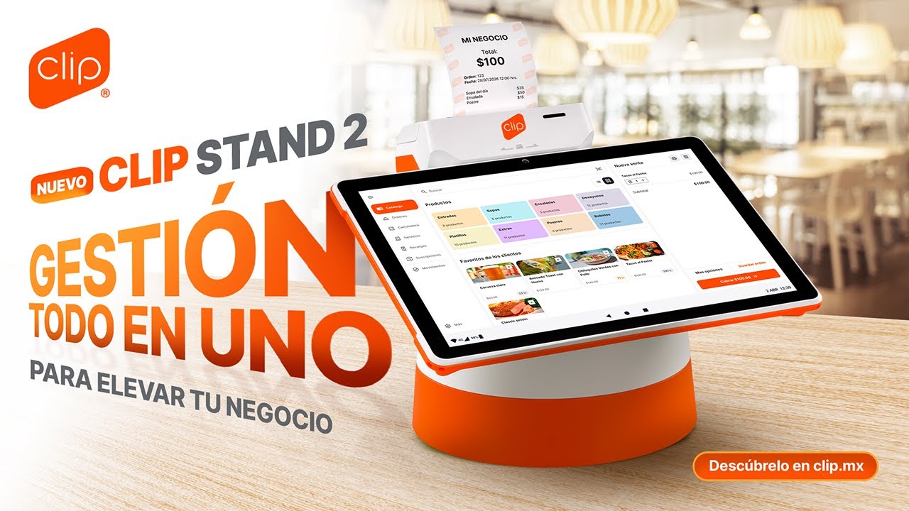Clip Stand 2 | La terminal que tu negocio necesita en tu mostrador