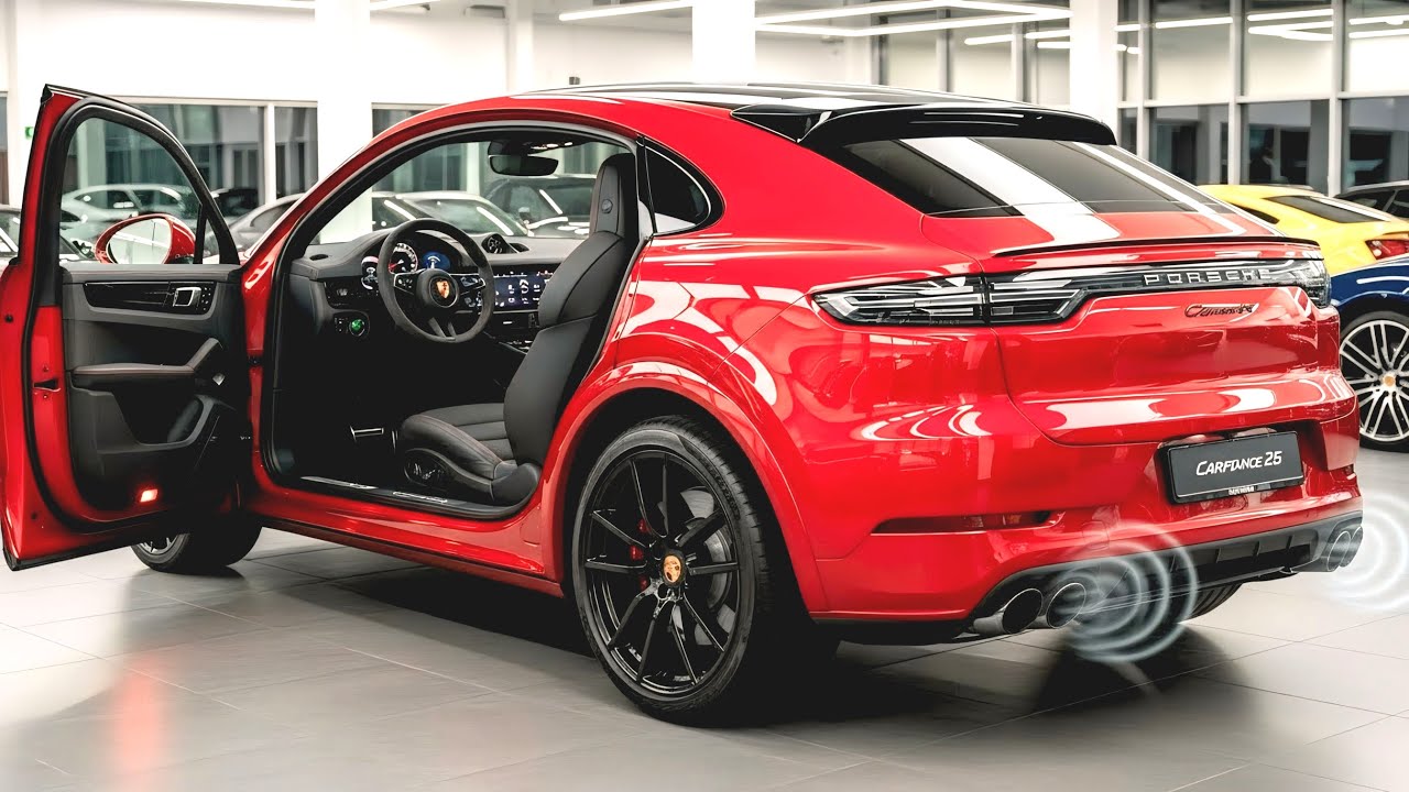 🔥 Представлен Porsche Cayenne GTS Coupé 2026 года – потрясающий звук выхлопа и роскошный интерьер!