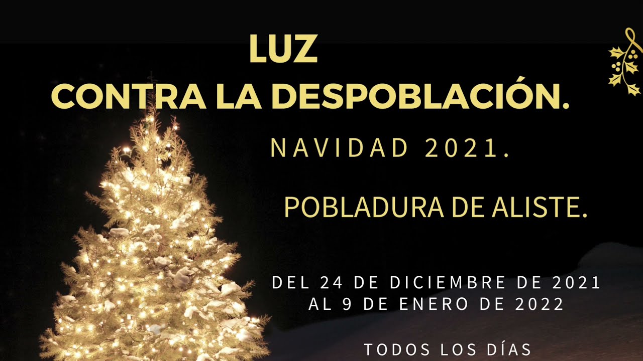 Luces de Navidad en Pobladura de Aliste. 2021