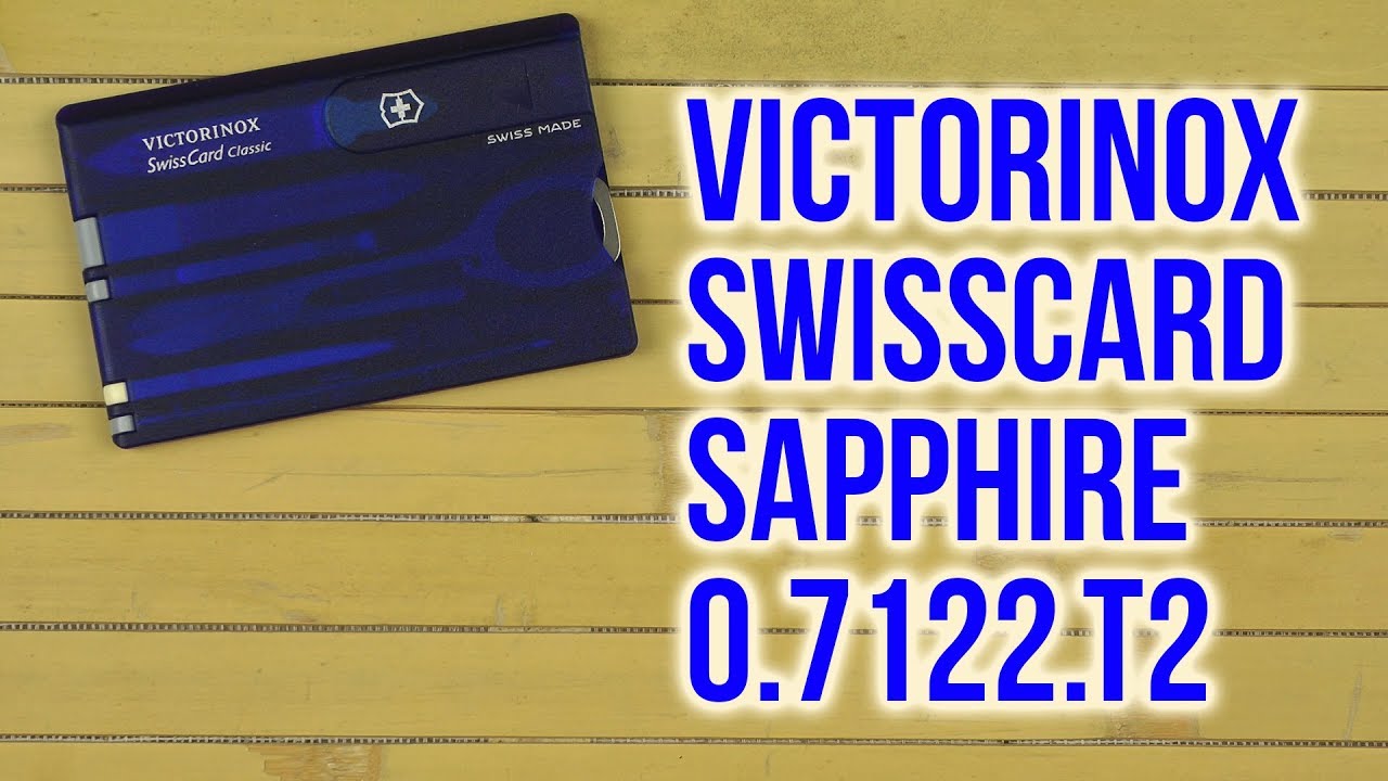 Распаковка Victorinox SwissCard Sapphire 0.7122.T2