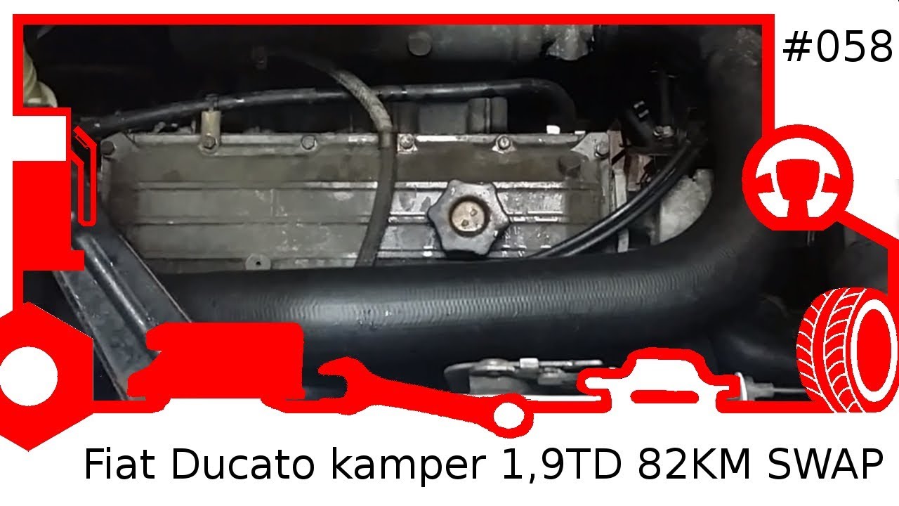 058 Fiat Ducato kamper 1,9TD 82KM SWAP silnika na 2,8itDI 122KM swap camper