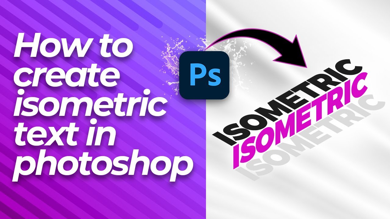 Как создать изометрический 3D-текстовый эффект в Photoshop