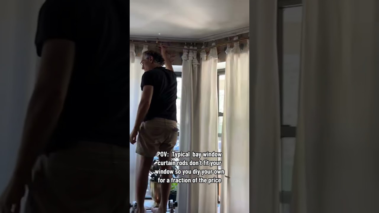 Custom bay window curtain rods under $50? 