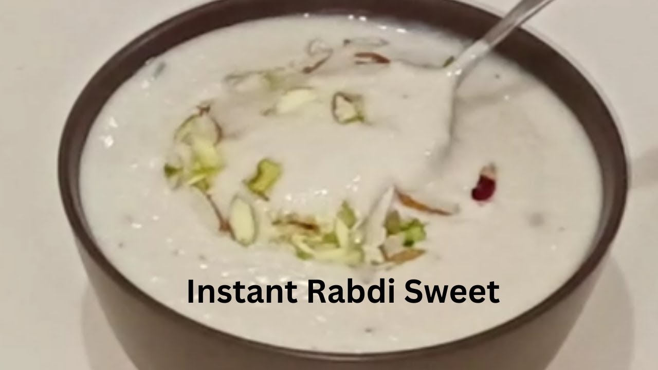Instant Rabdi Sweet in Just 10 Mins Simple New Trick |1kilo Radi in 1 Litre milk - Bread Rabri