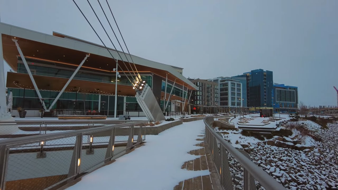 Vancouver Snow Day 2021 Walk (Downtown, Waterfront)
