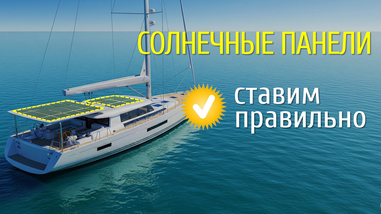 Солнечные панели на яхте.  Проектирование системы и монтаж. Типовые ошибки.