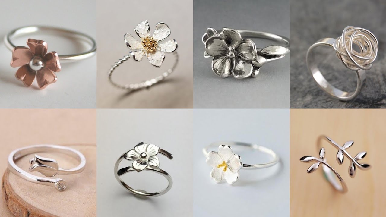 Most Beautiful Silver Rings For Ladies | Pretty Pure Silver Ring Collection | New & Latest Rings