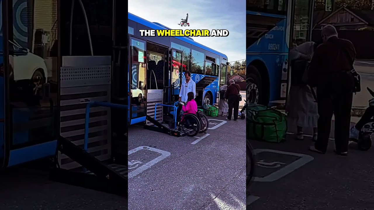China’s Advanced Bus with Automatic Wheelchair Lift