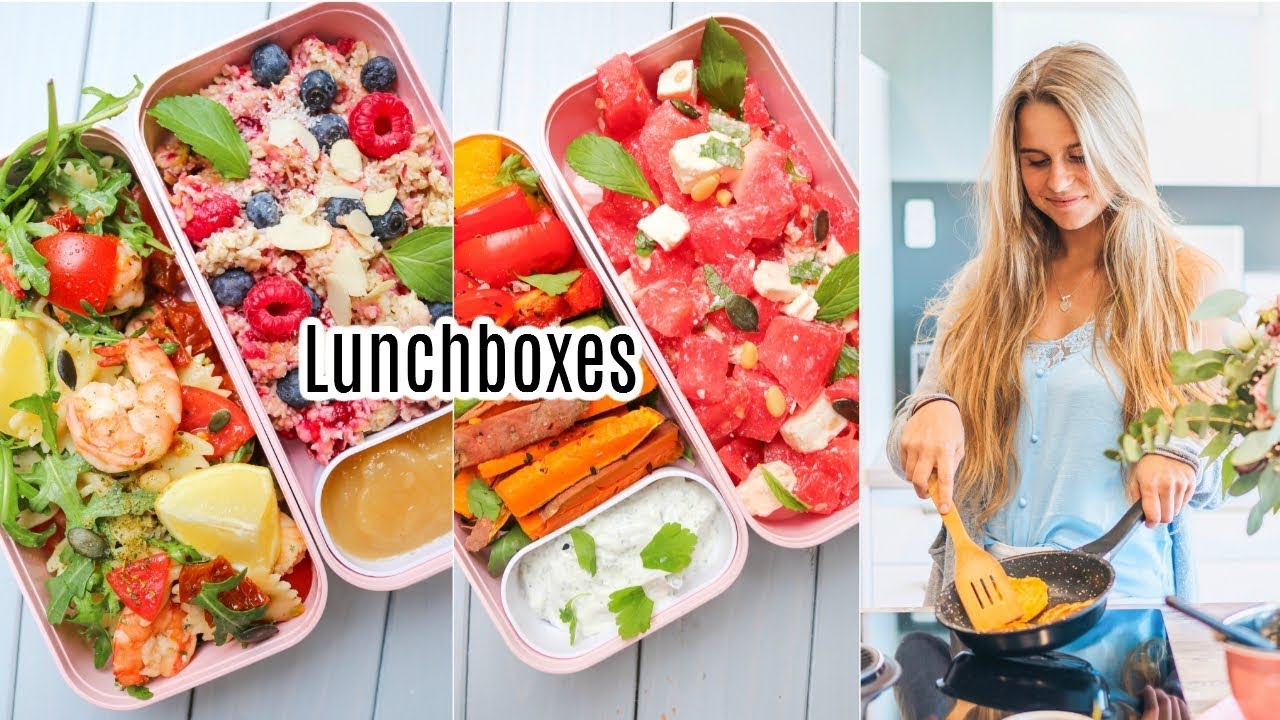 4 gesunde LUNCHBOXES I Kalorienangaben, Meal Prep, Diät