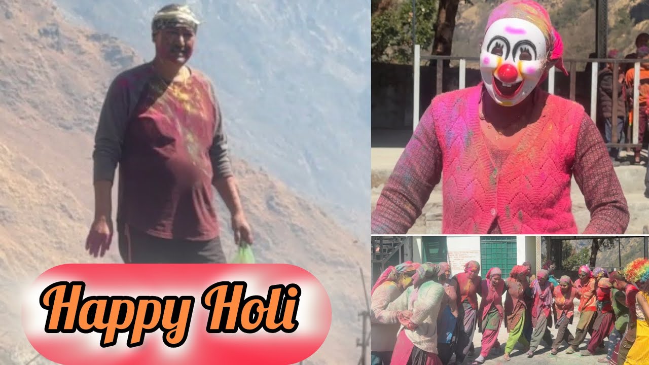 Celebrating HOLI in village @ saga@urgam