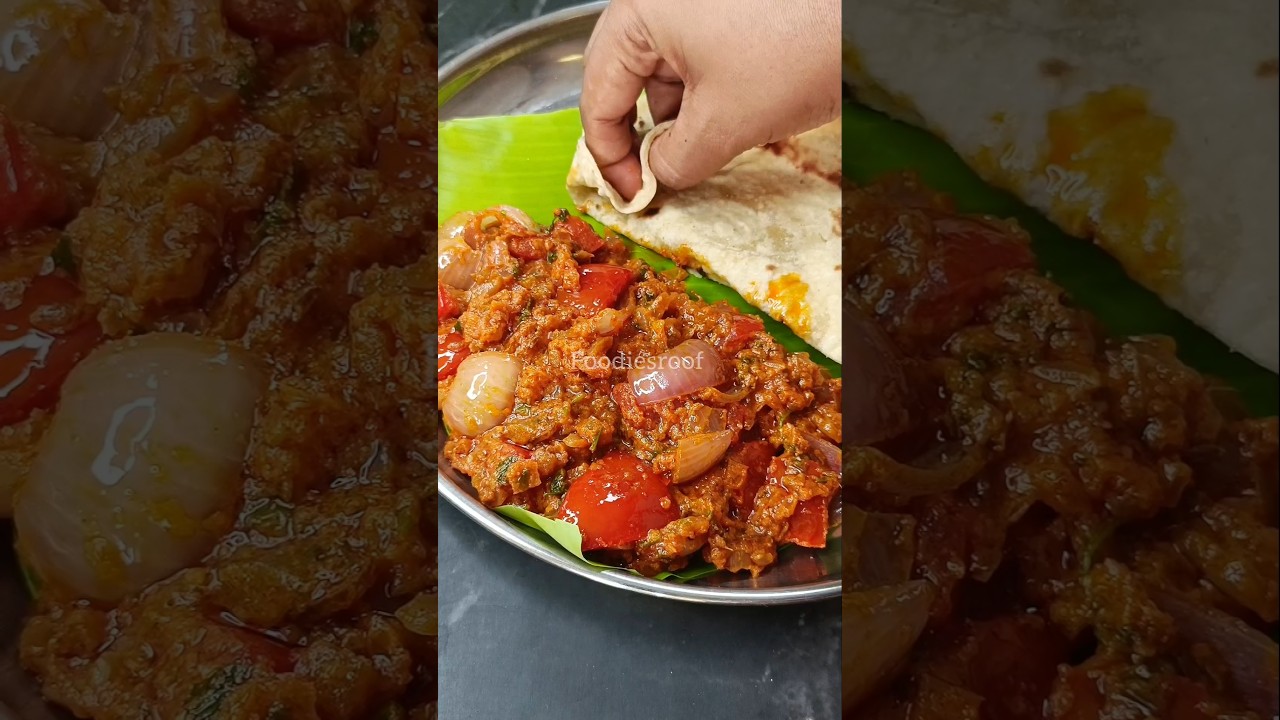 😲🤤Onion tomato matum vechu sema tasty gravy for chapati, pulka, parotta, dosa and rice ah😱🔥 #shorts
