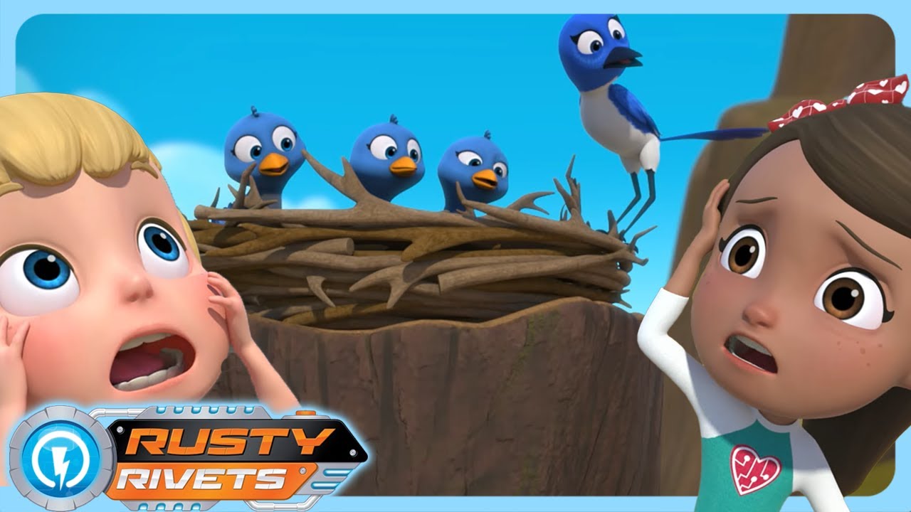 Rusty and his New Nest Friend | Rusty Rivets | Cartoons for Kids