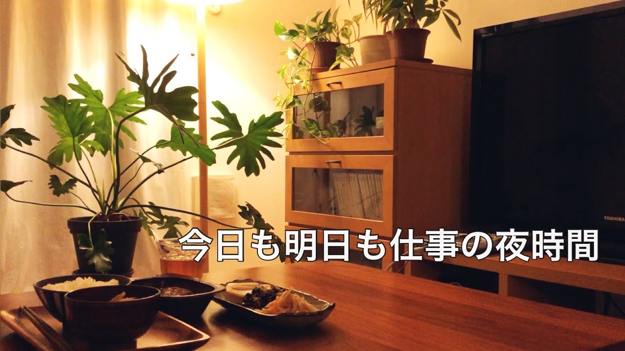 【月曜】40代フルタイム仕事帰りの夜ルーティン / 夕食から就寝までの時間