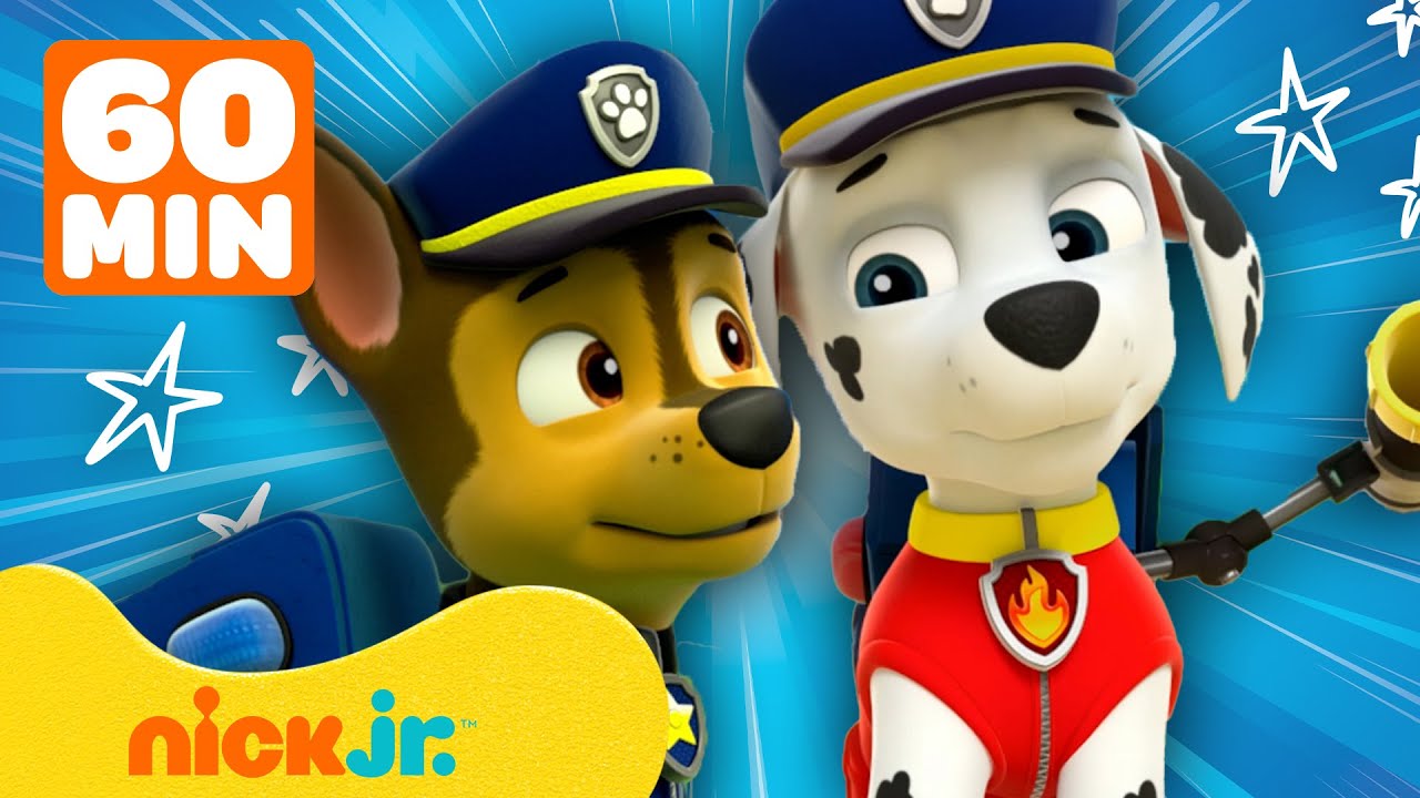 PAW Patrol | &iexcl;Las Mejores Misiones de Rescate de Chase y Marshall! 🚨 | 1 Hora | Nick Jr. en Espa&ntilde;ol