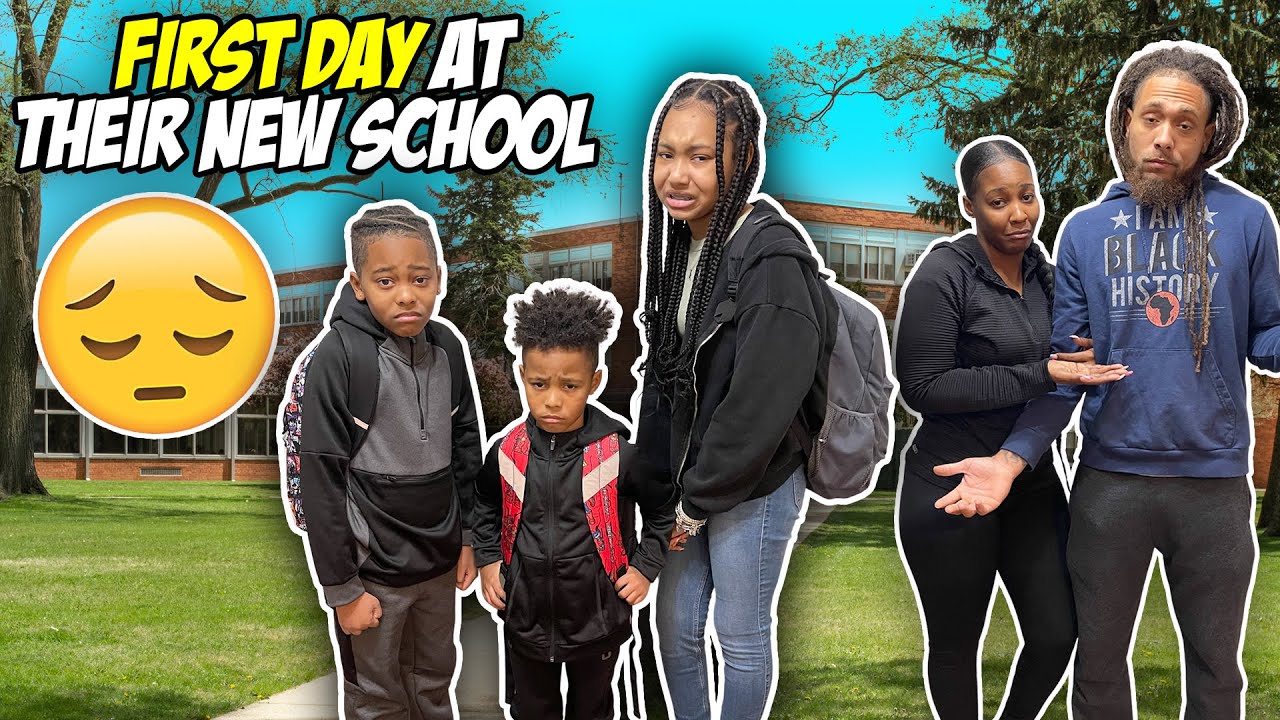 THE KIDS FIRST DAY AT THEIR NEW SCHOOL *they were so nervous*