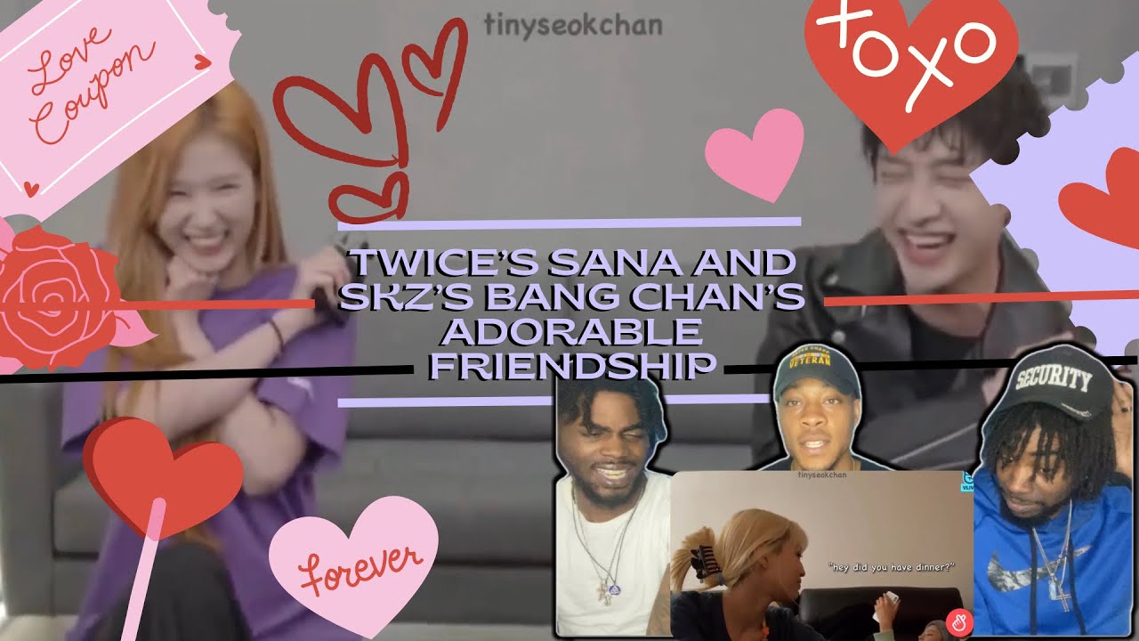 twice&rsquo;s sana and skz&rsquo;s bang chan&rsquo;s adorable friendship reaction!!!