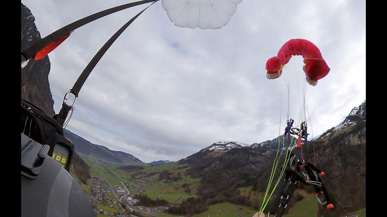 Rescue parachute test procedure over ground - developed by the creative pilots at highadventure.ch