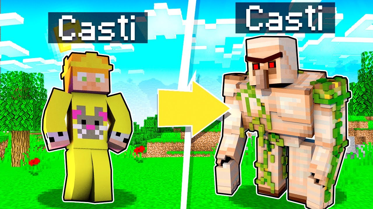 Me Convierto en Golem para Ayudar a mi Amigo en Minecraft