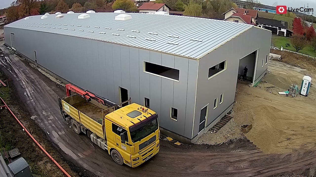 Gealan izgradnja poslovne hale, prosinac 2021. Time Lapse