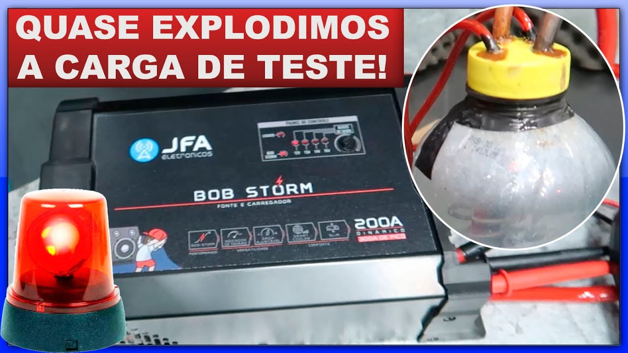 Fonte JFA Storm Bob 200A Diâmico e 120A constante - Será que passa no teste RAIZ?