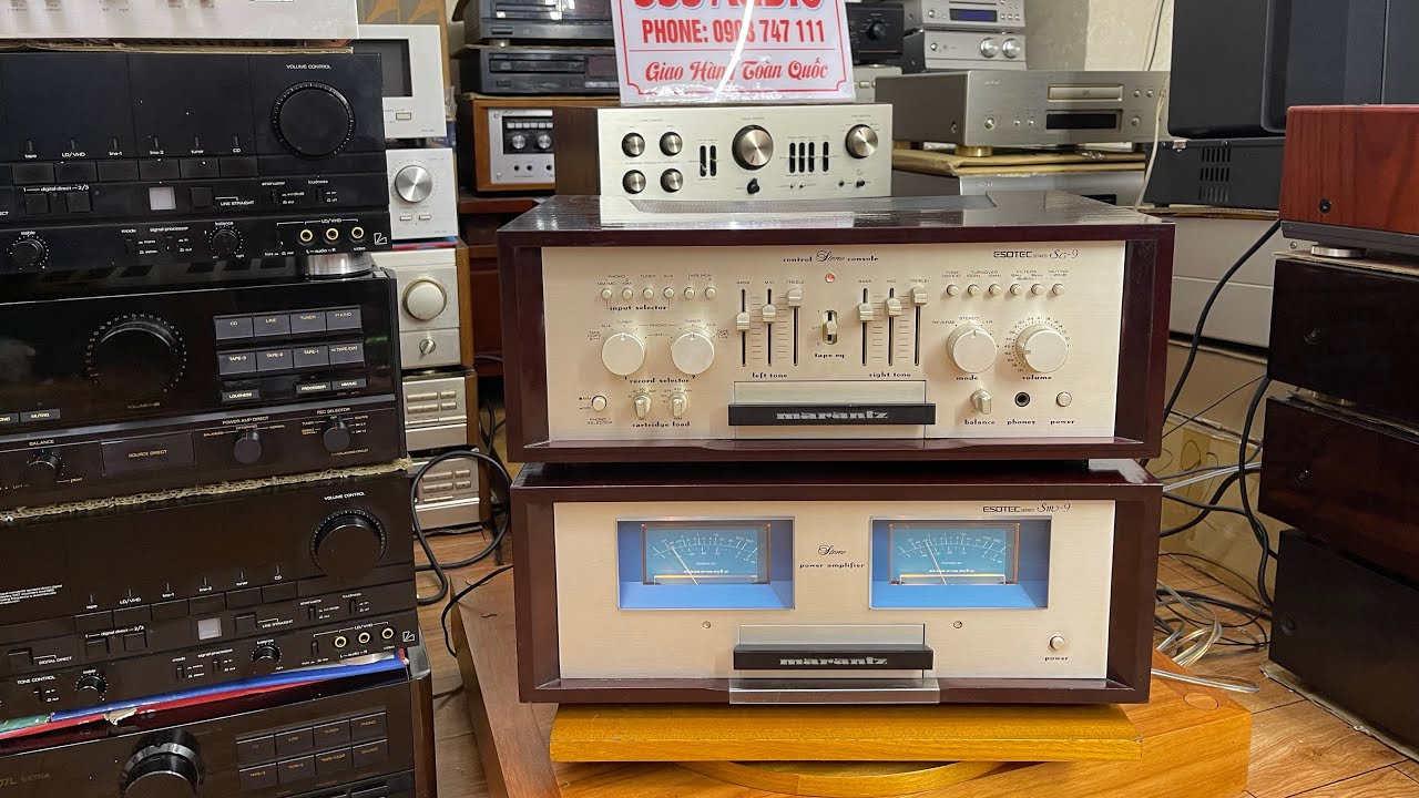 Bộ Pre Pow hết số Marantz Esotec SC9 + Marantz Esotec SM9 zin đẹp giá rất tốt. Gọi 0903.747.111.