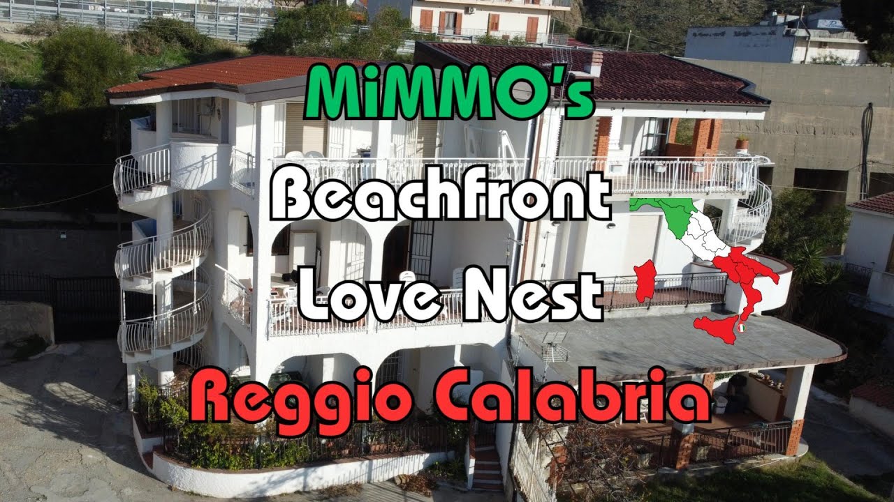 MiMMOs Beachfront Rental, his own Love Nest in Reggio Calabria on the Ionian Sea