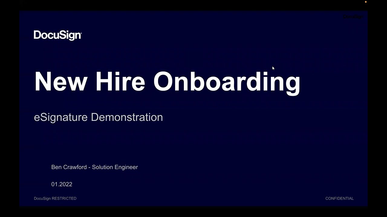DocuSign for HR (Human Resources) - Onboarding Simplified