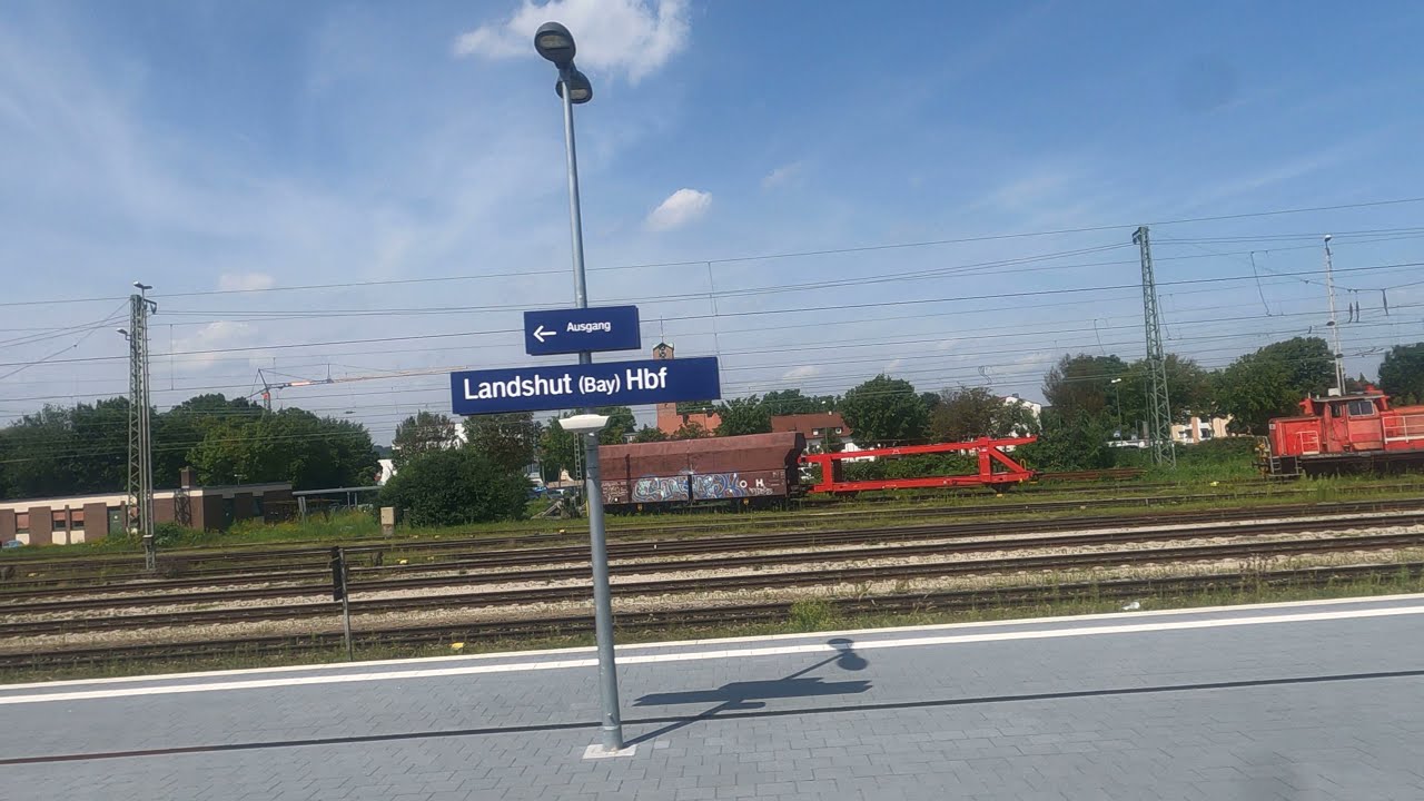 Landshut Hauptbahnhof | 4K | Deutsche Bahn | Regional-Express
