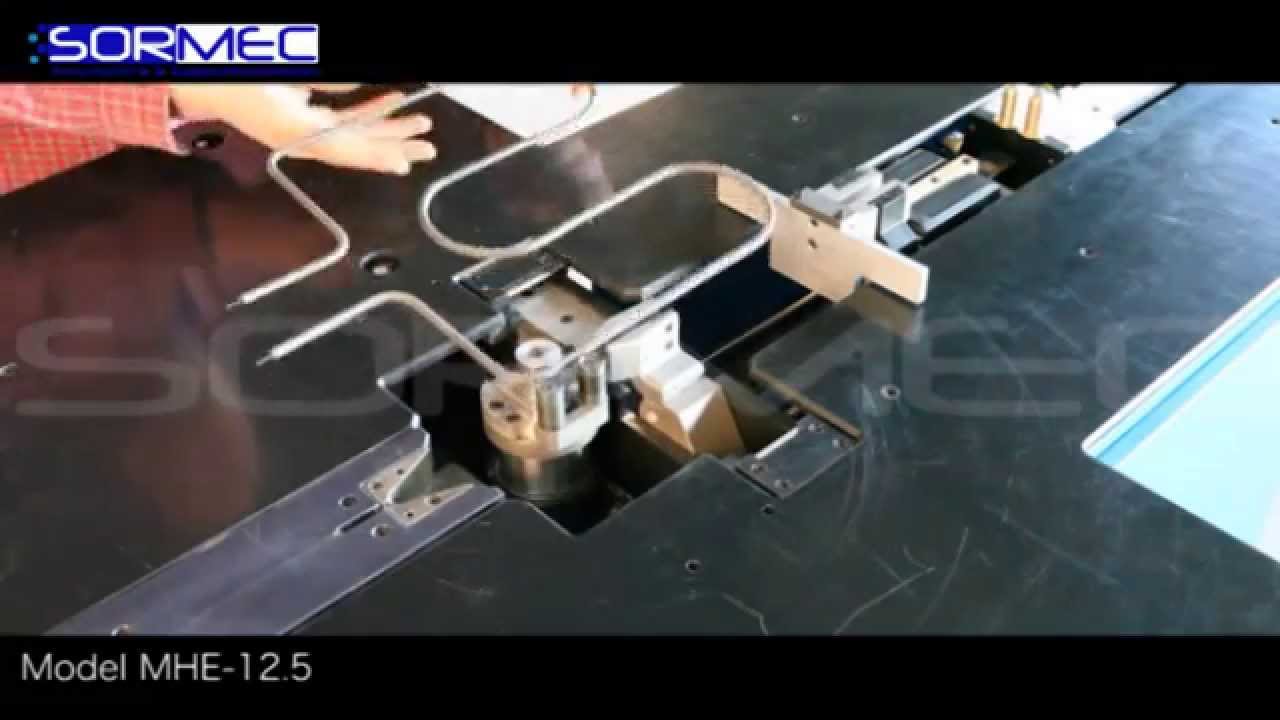 MHE 12.5 Single head CNC bending machine with mobile vice