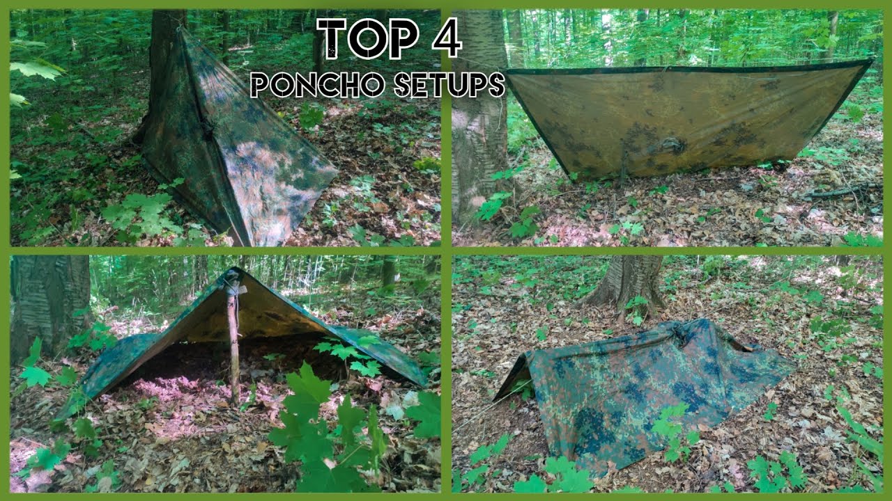 Meine TOP 4 Setups mit einem Regenponcho - Survival Phillip