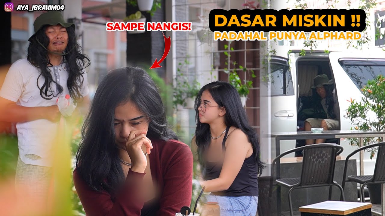 DASAR MISKIN !! Gembel dicuekkin taunya diDoain bikin kaka cantik ini nangis