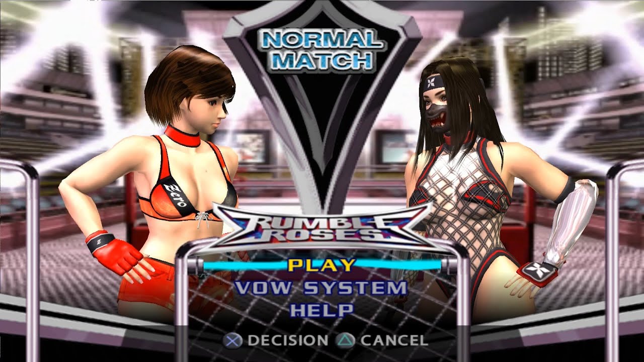 Rumble Roses [PCSX2]: Reiko Hinomoto vs Bloody Shadow/Benikage - Normal & Humiliation - Outfit A