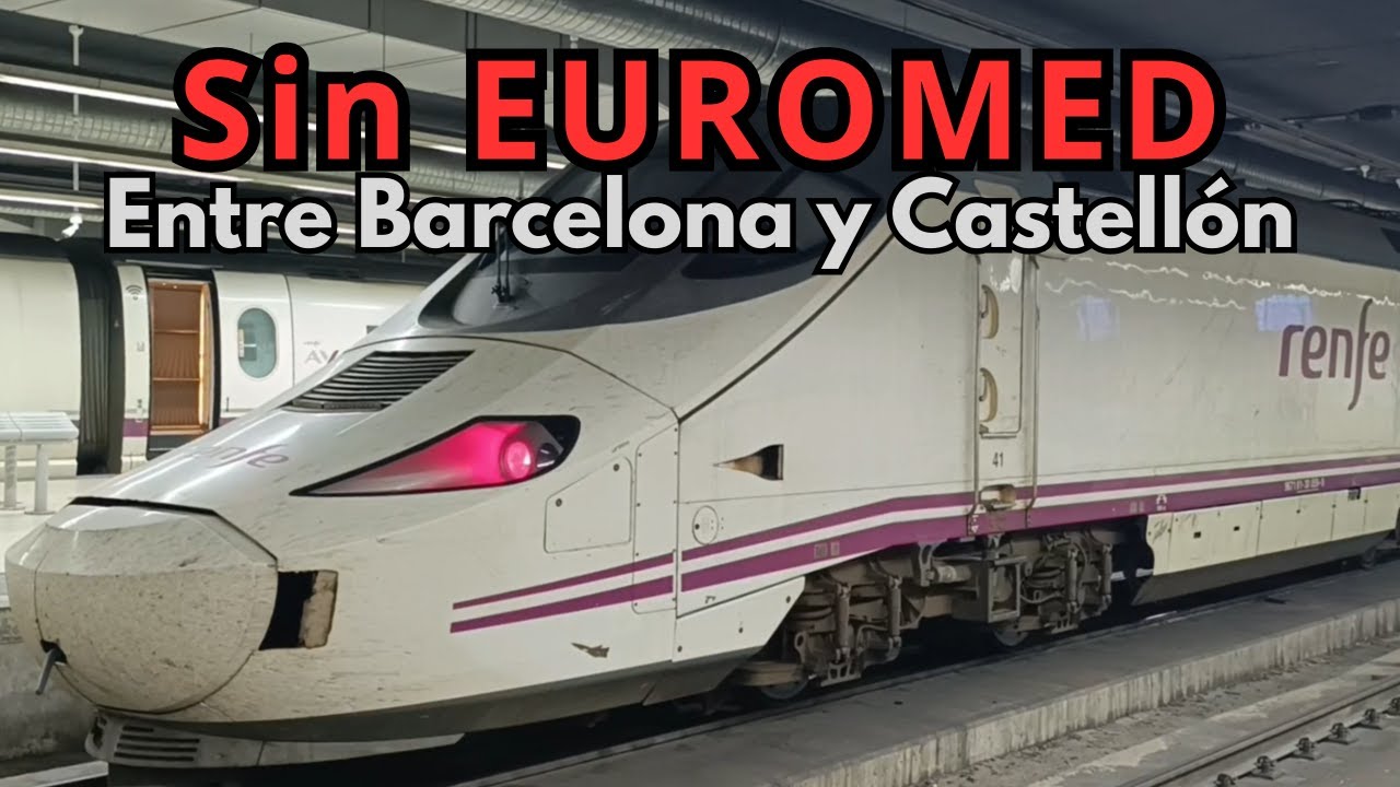 Trenes suprimidos por el temporal. Sin trenes EUROMED entre Barcelona y Castellón