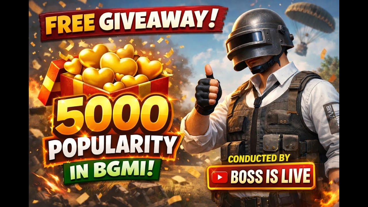 5000 POPULARITY GIVEWAY FOR SUBSCRIBER!