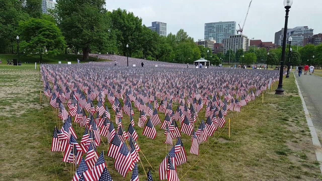 Flag Garden on the Boston Common 2016