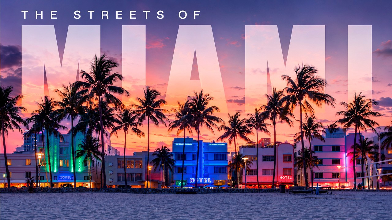 The Streets of Miami | South Beach, Ocean Drive & Palm Trees 4K Drone Footage