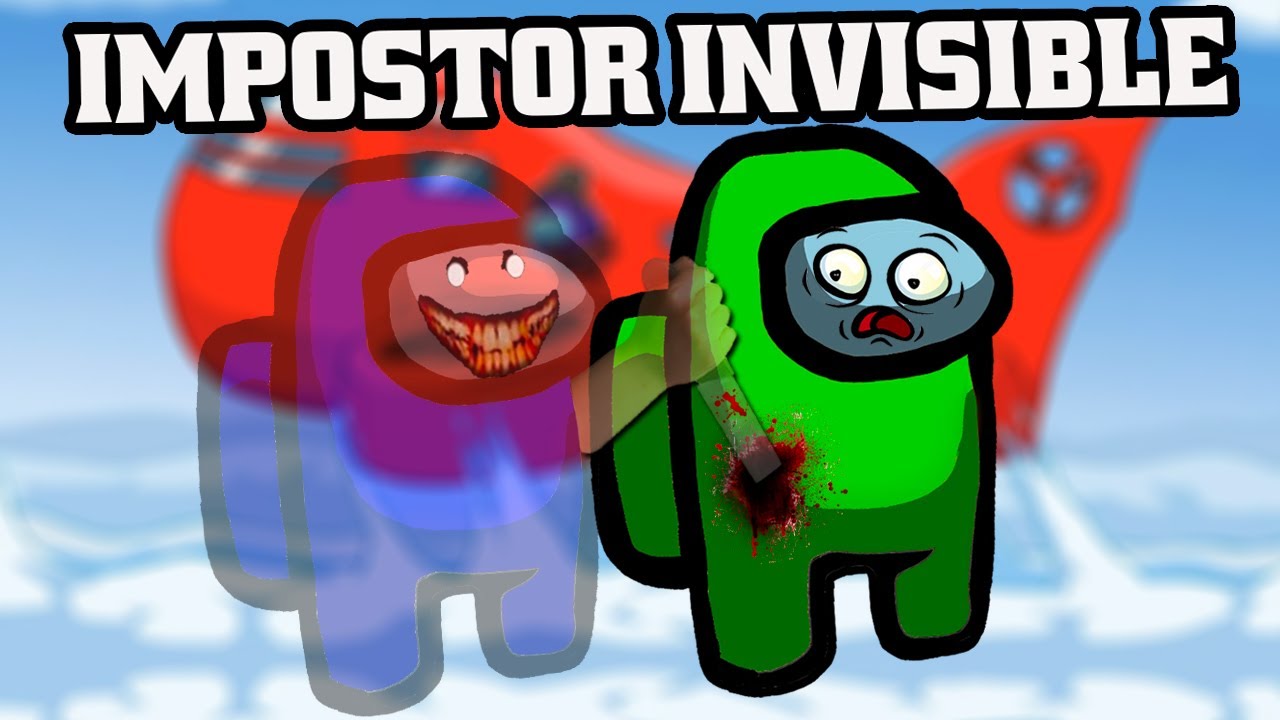 AMONG US pero el IMPOSTOR es INVISIBLE (TROLL HACKS)