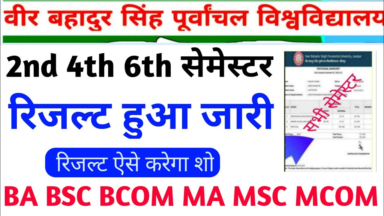 vbspu result 2026|vbspu ba result kaise dekhe 2026|ba 2nd semester result 2026|vbspu result 2025