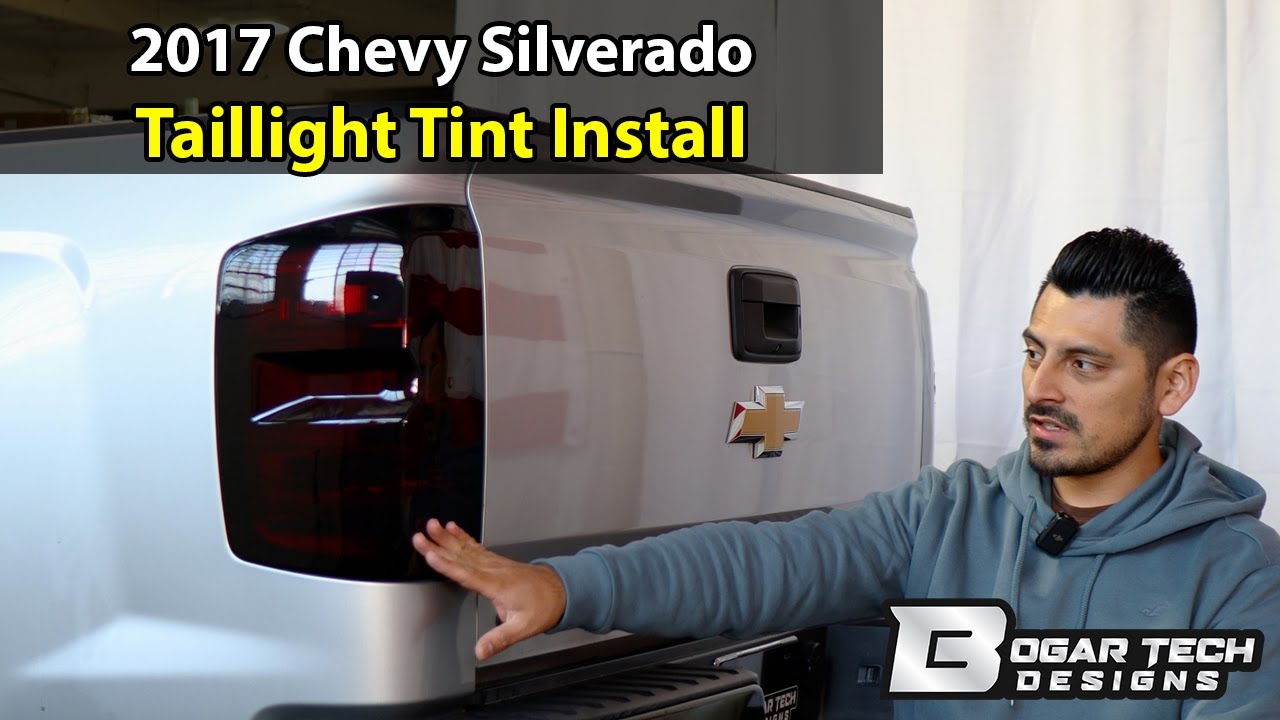 Chevrolet Silverado 1500 2016-2018 Taillight Tint Install
