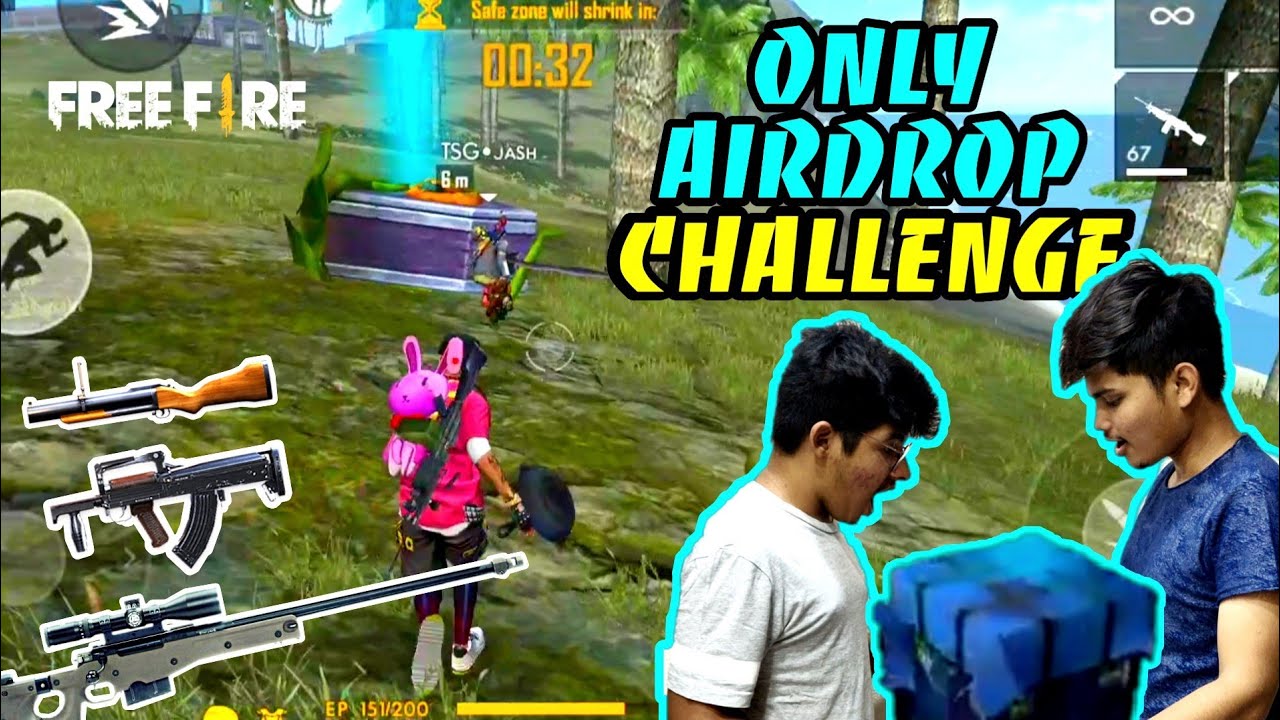 Free Fire Rank Match Airdrop Only Weapon Challenge Gone Wrong😶 || Face Cam -TwoSide Gamers