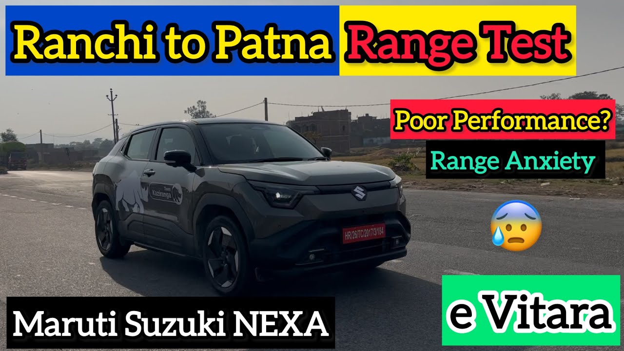 Maruti Suzuki e Vitara range test Ranchi to Patna | Almost 500 kms with @PlusDrive   |