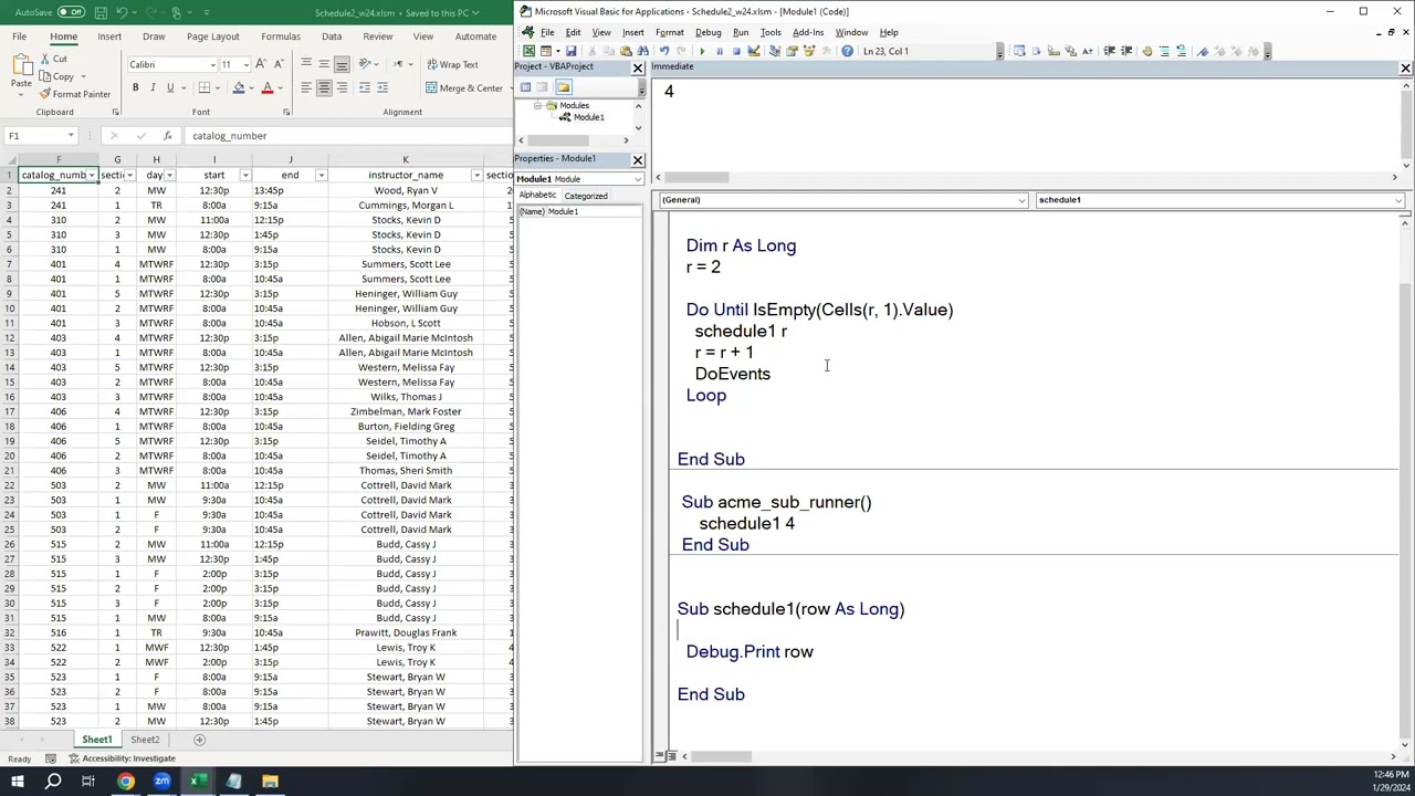 VBA Writing Sub Procedures from Scratch