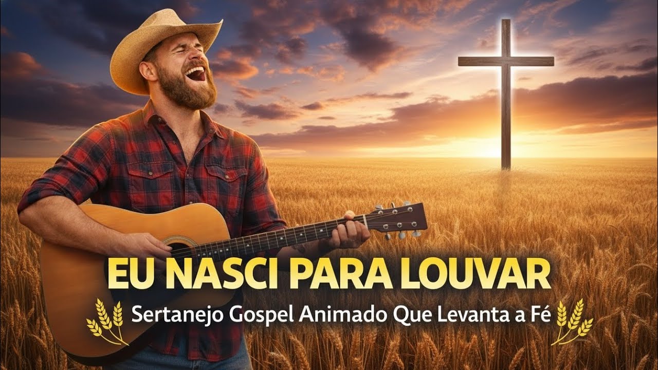 EU NASCI PARA LOUVAR 🙌 | Sertanejo Gospel Animado Que Levanta a Fé