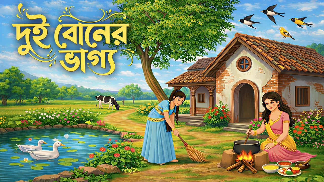 দুই বোনের ভাগ্য | Bengali Moral Stories Cartoon |  Rupkothar Golpo | Thakumar Jhuli Bangla Golpo