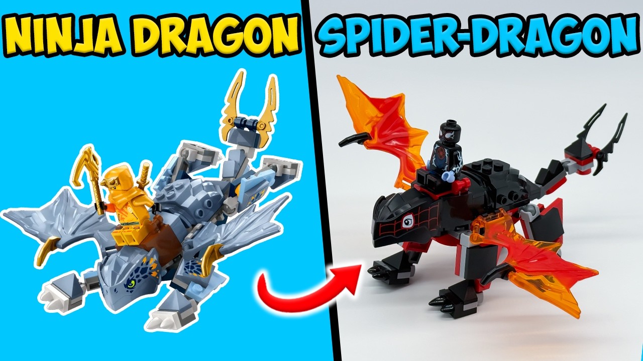 I Made Custom NINJAGO x SPIDER-MAN Lego Builds!🔥